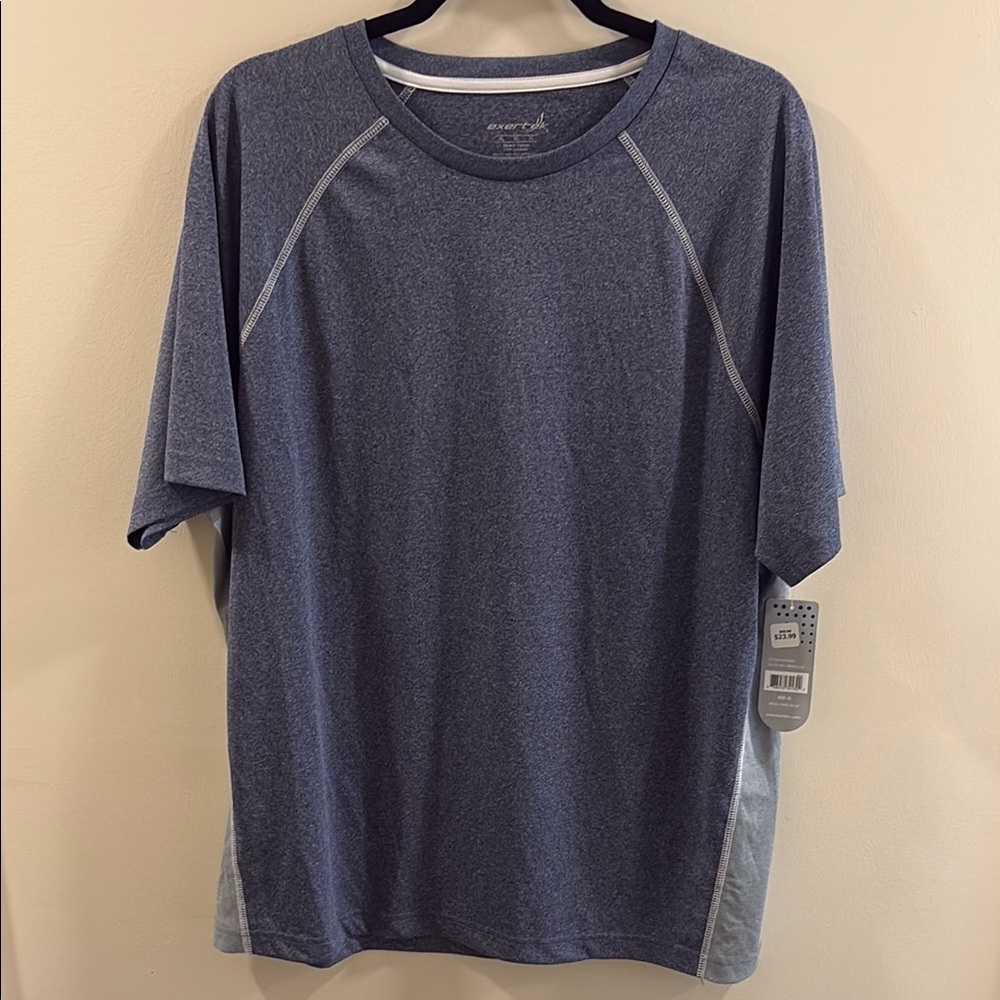 Exertek Men's Heather Blue Short Sleeve Tee
